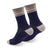 Blue and gray cycling socks